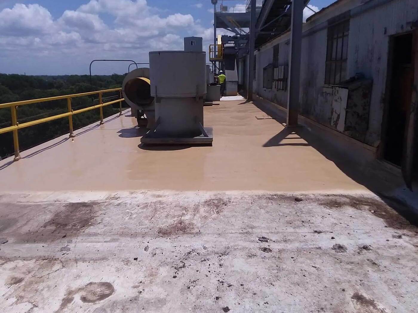 Seamless polyurea coating on a grain silo rehabilitation project — project 9