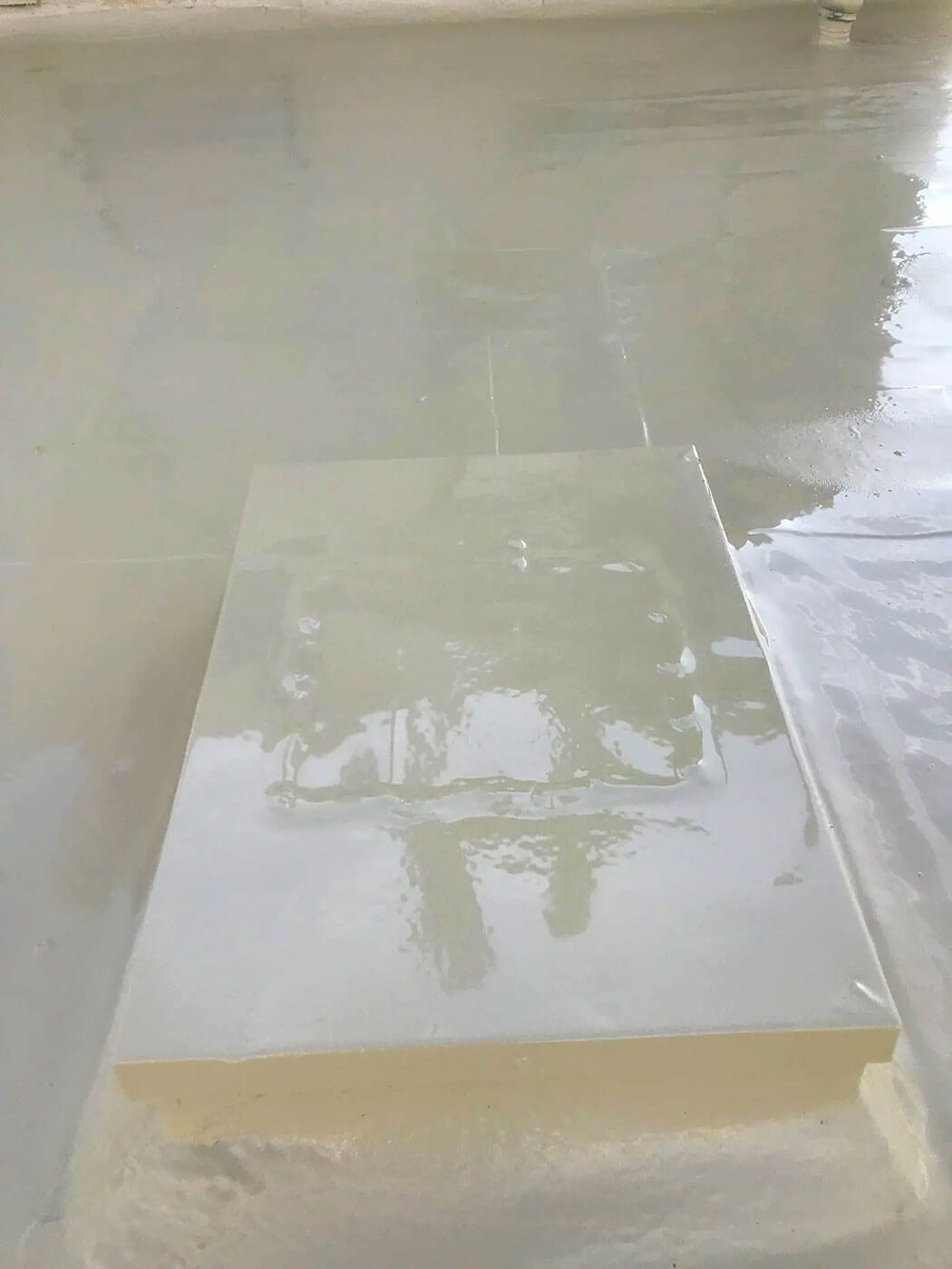 Commercial flat roof restoration with polyurea coating — project 3