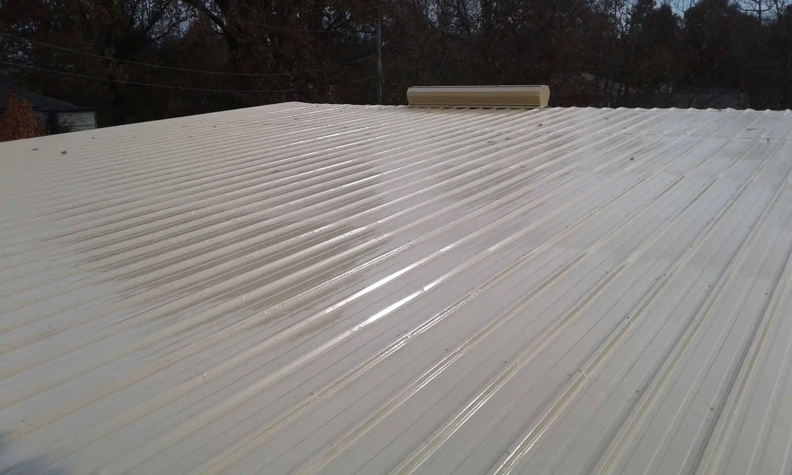 Polyurea-coated commercial metal roof system — project 6